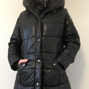 Mossimo long parka coat Large blue